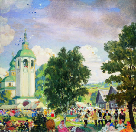Сельский праздник. Эскиз Борис Михайлович Кустодиев 1919